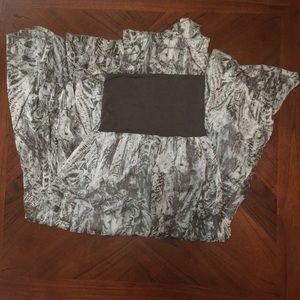 Donated. Flowing maxi abstract nature print